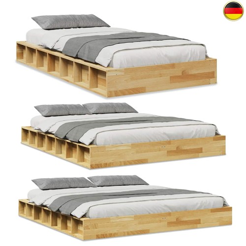 Holzbett eichenholz bett - eichenholz,