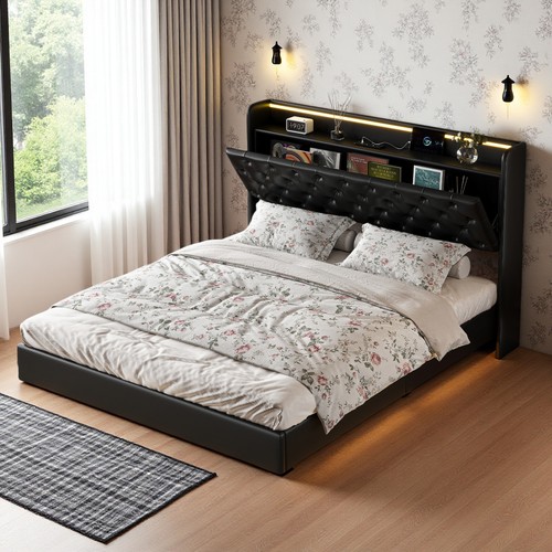 Bett 140x200 mit led und - 140x200,